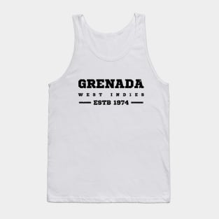 Grenada Estb 1974 West Indies Patriotic Design Tank Top